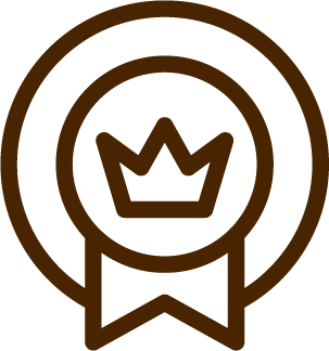Type 1 Certified seal icon for Huruma Cocoa beans brown